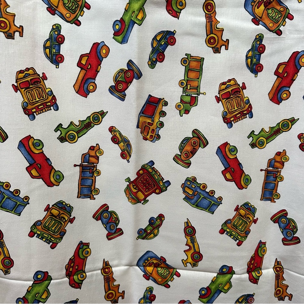 Vintage Cars Trucks Juvenile Fabric Cotton 3 Yards